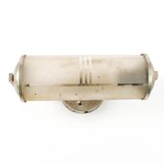 Art Deco wall lamp, chromed brass, Czechoslovakia, 1950s
