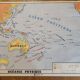 Carte scolaire ancienne Amérique du sud Brésil  2em face Australie, Océan Pacifique