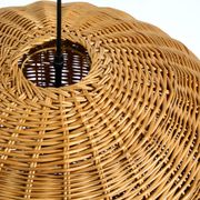 Very rare original XXL rattan ball pendant lamp | Mid Century Modern | Ø 66