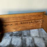 Booster bench Reconstruction in raw solid oak