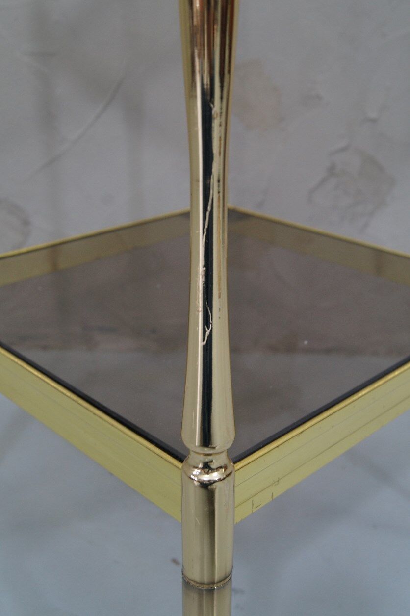 Hollywood Regency Italian brass etagere, 1970s
