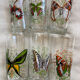Vintage butterfly orangeade glasses