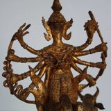 Golden bronze statue of Shiva on Nandi, India, mid-20th century.