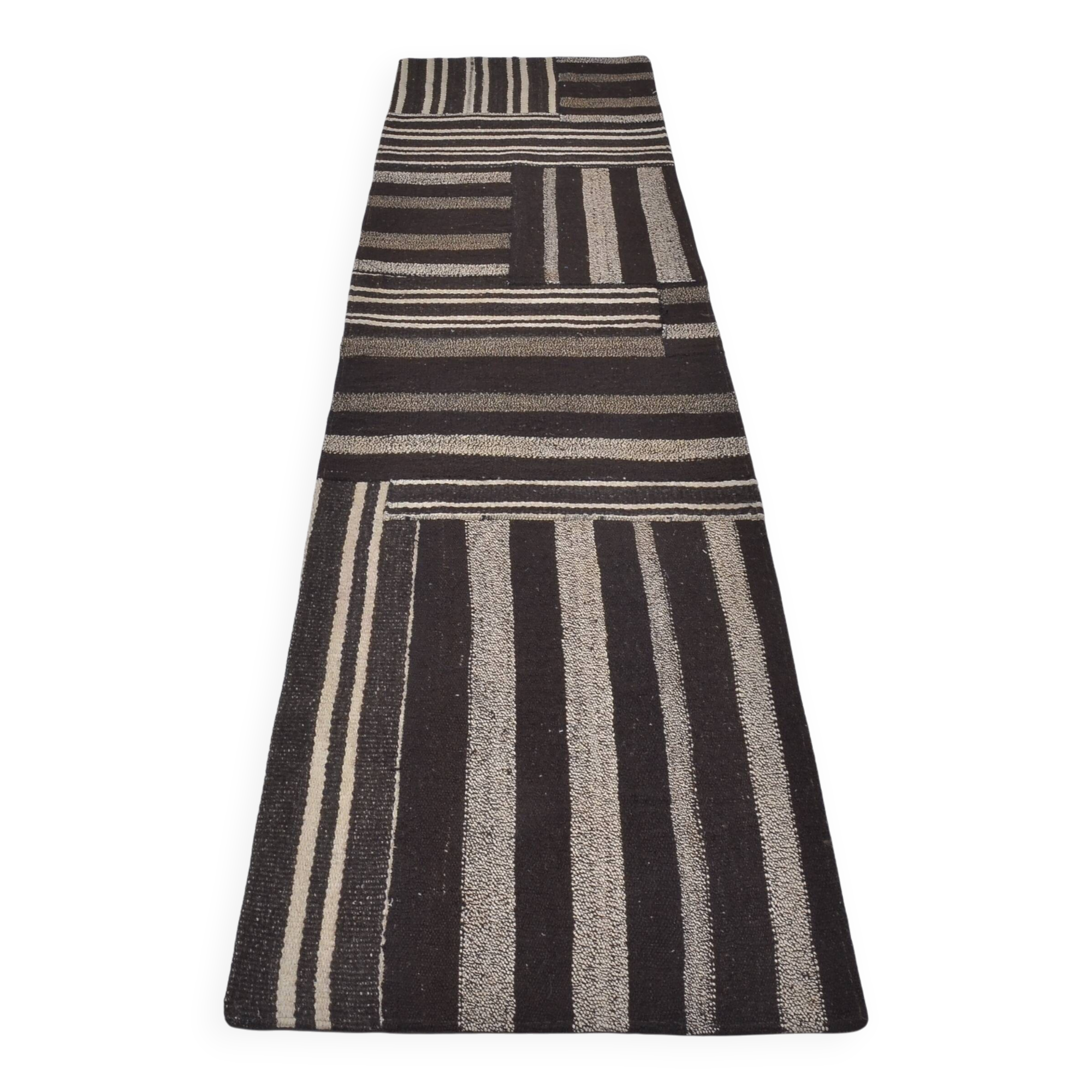 Vintage Anatolian Neutral Kilim Runner sku 3935