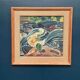 Original Swedish Oil On Panel – “Composition” By Bengt Alwö – Vintage & Framed 62 × 60 Cm (24.4" × 23.6")