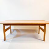 Solid oak coffee table by kindt-larsen for ab seffle mobelfabrik