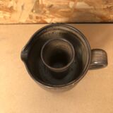 Old Vintage Brown Stoneware Carafe Refresher Pitcher
