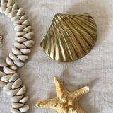 Shell box in gilded brass