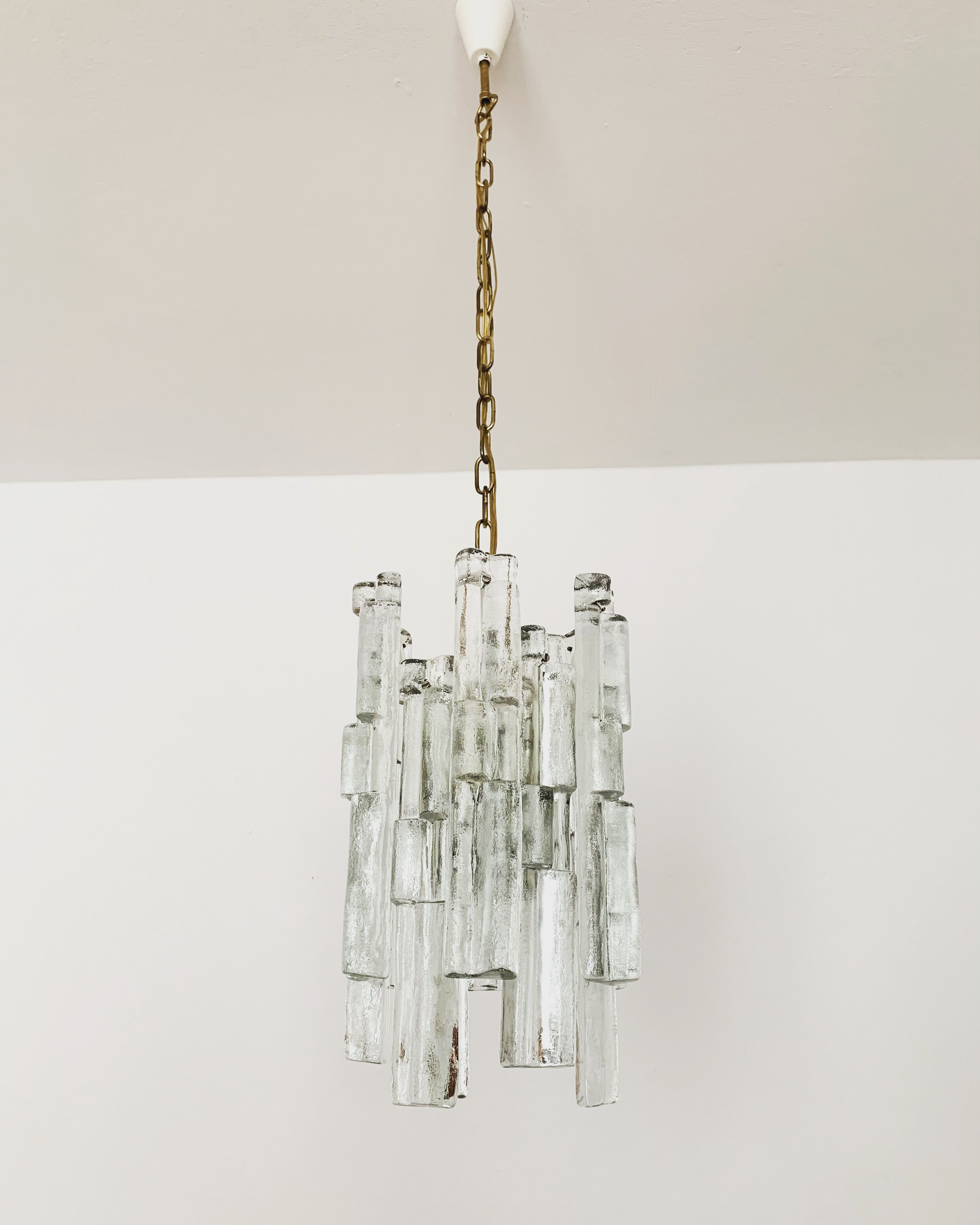 Ice glass chandelier by J.T. Kalmar