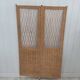 Rattan and wicker screen 2 leaves