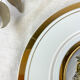 Decorative round porcelain dish "the art of chokin" made in japan
