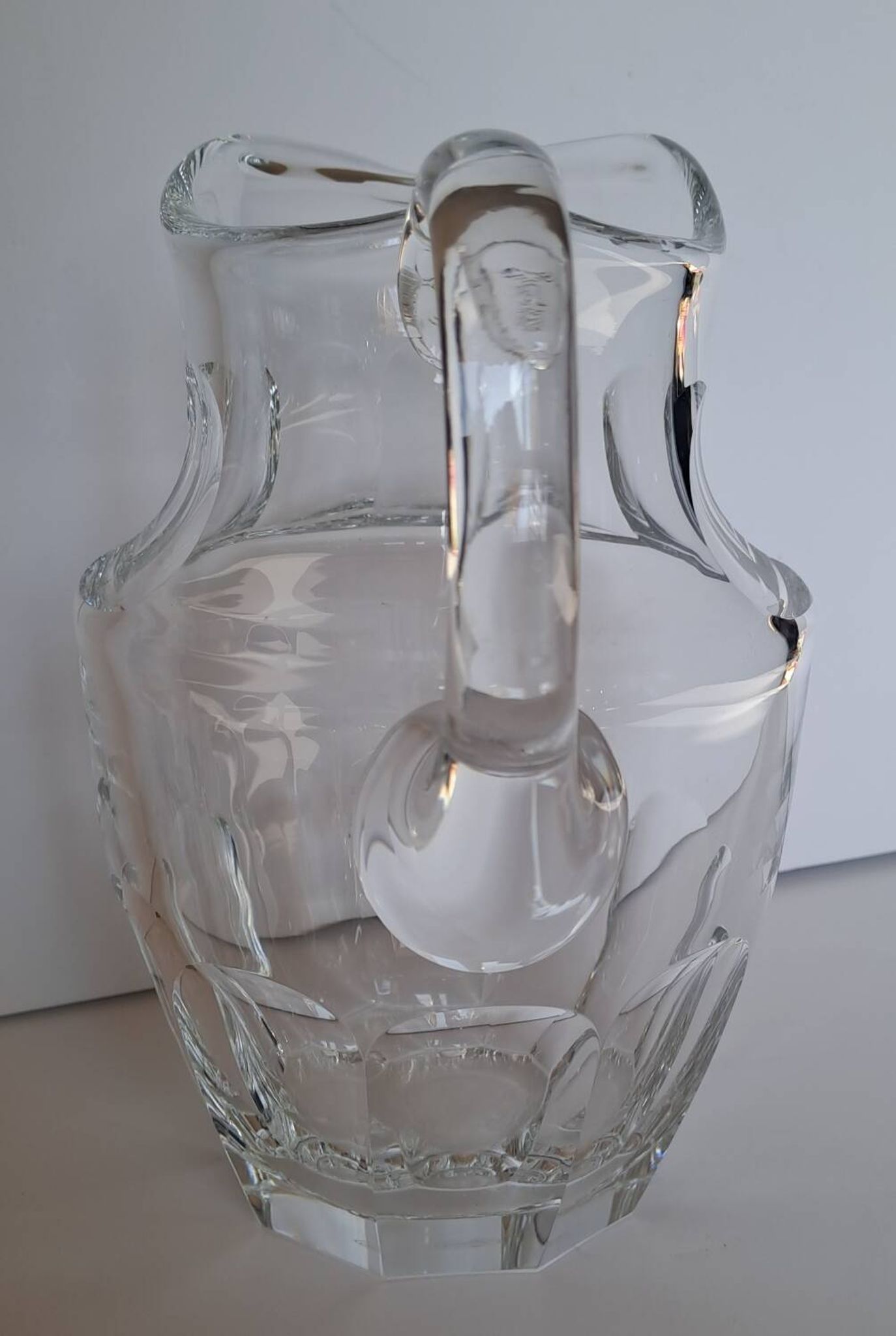 Pichet en cristal de Moser signé