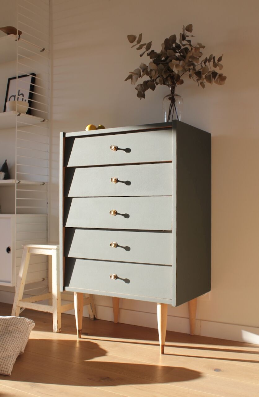 Repainted vintage dresser