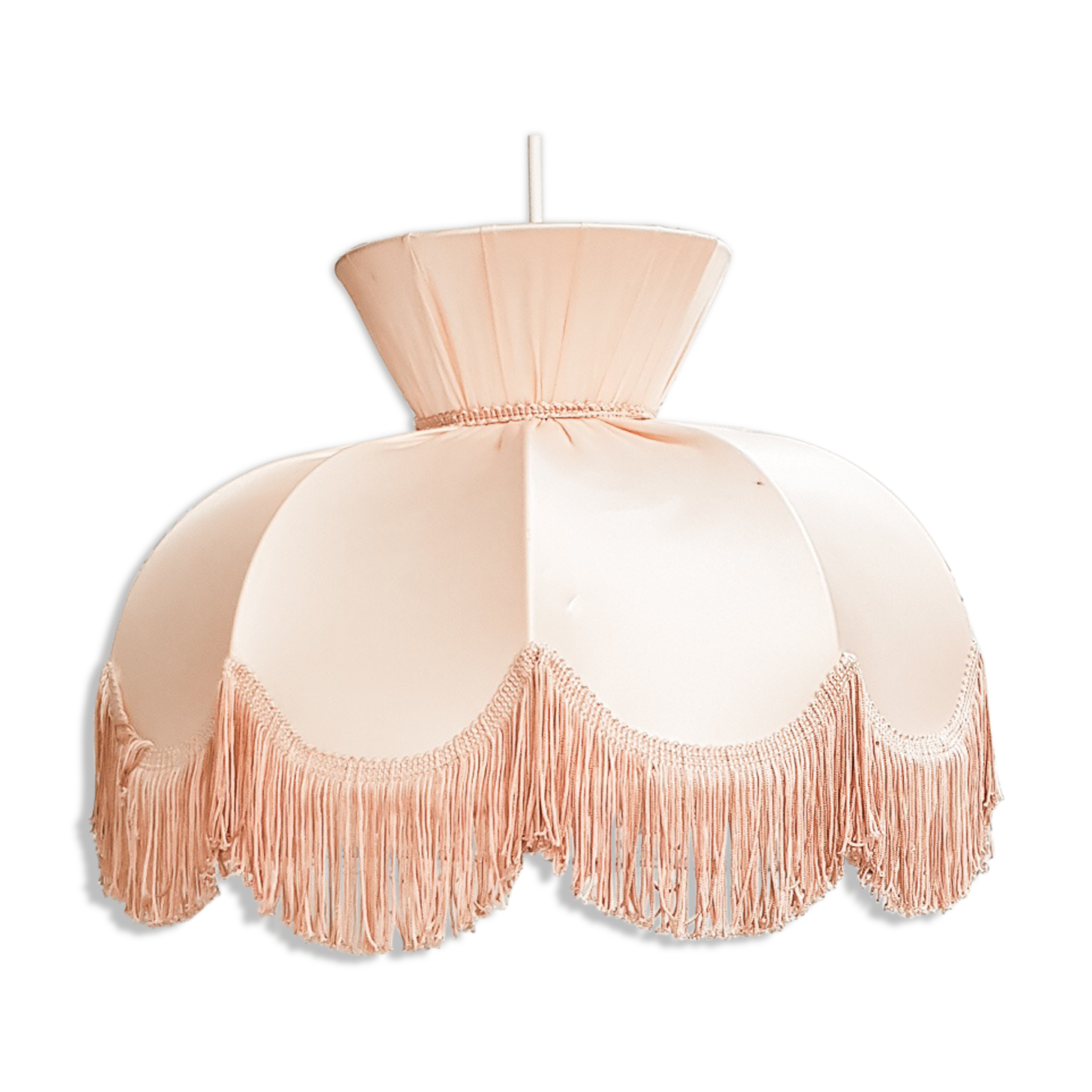 Vintage fringed lampshade