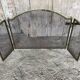 Pare Feu Grille Protection Cheminée 3 Volets Laiton Années 70 Vintage