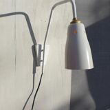 Fixed wall lamp offset 1950 white Ki-e-klair