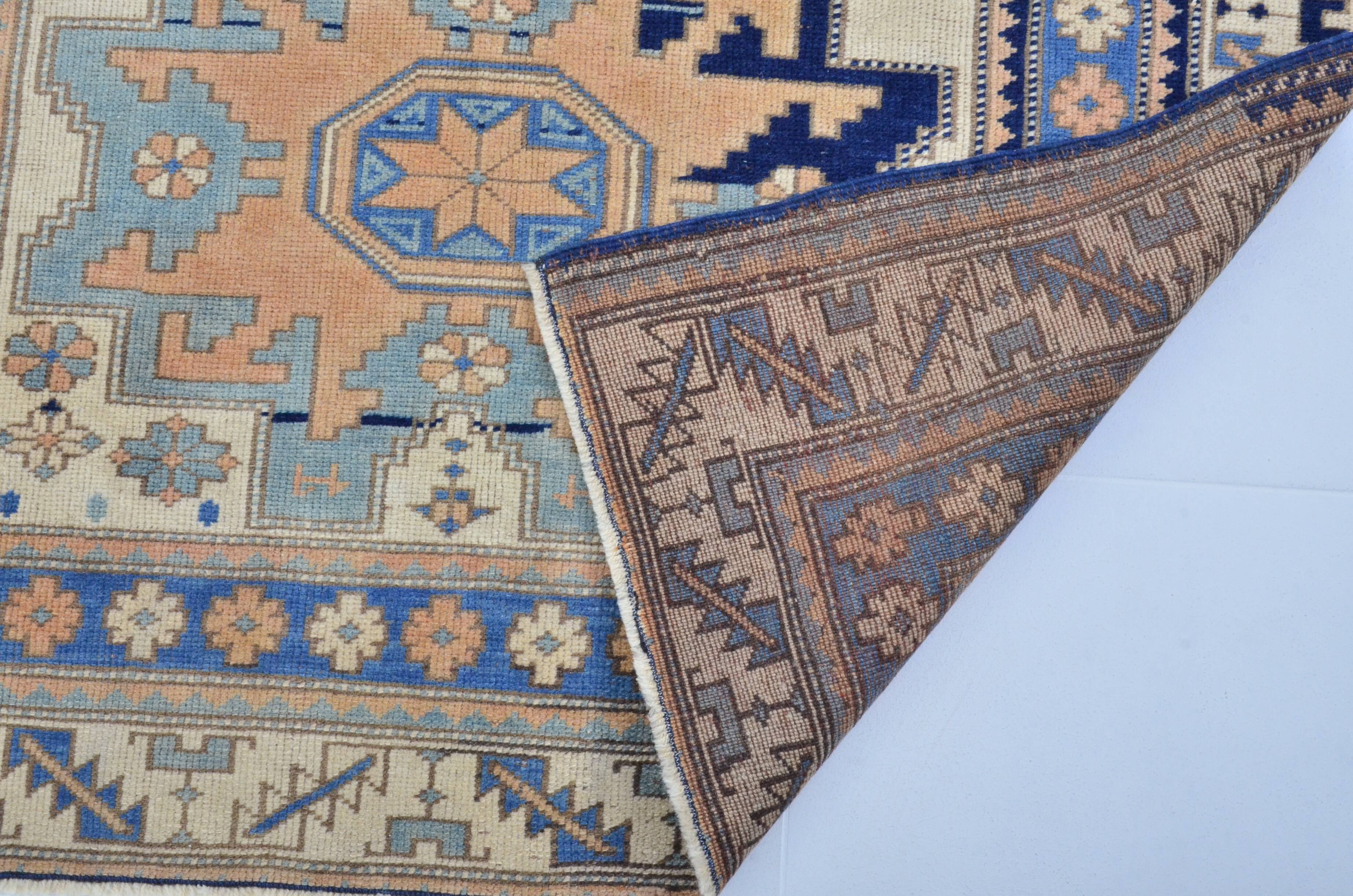 Geometric  Vintage Wool Carpet sku 3240