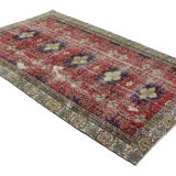 Anatolian handmade vintage rug 276 cm x 174 cm