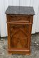 Louis Philippe walnut veneer bedside table, late 19th century.