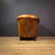Fauteuil vintage cuir de mouton