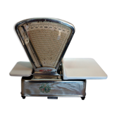 Ancienne balance de boucher testut / millot inox