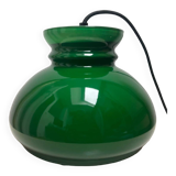 Vintage green opaline portable lamp