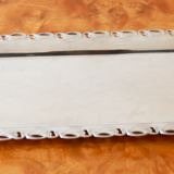 Silver-plated metal tray