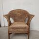 Pair of rattan armchairs