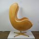Egg chair in leather by Arne Jacobsen for Fritz Hansen Limited anniversary edition