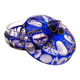 Biedermeier bonbonniere, cobalt glass, Egermann, Germany, 1930s.