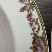 Set of three deep plates Limoges L.S. Floral Belle Époque decoration
