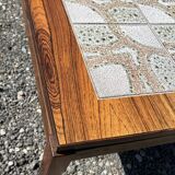 Tables basses danoises en palissandre et carrelage