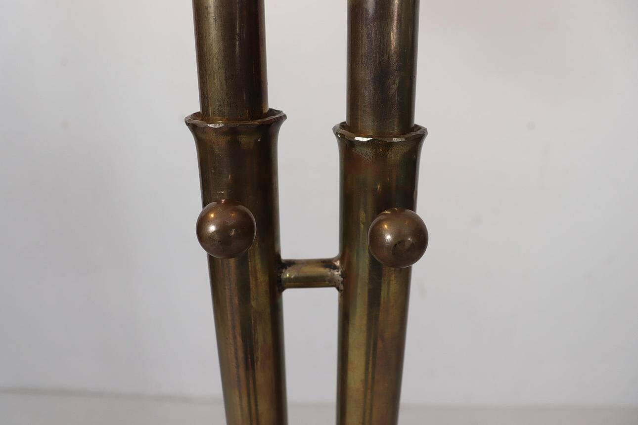 Lothar Klute. Attributed. Brutalist floor lamp by Lothar Klute, Germany, 1980s.