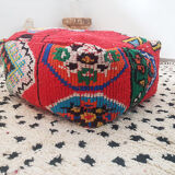 Moroccan carpet pouf / floor pillow