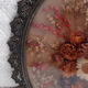 Herbier ovale vintage en laiton