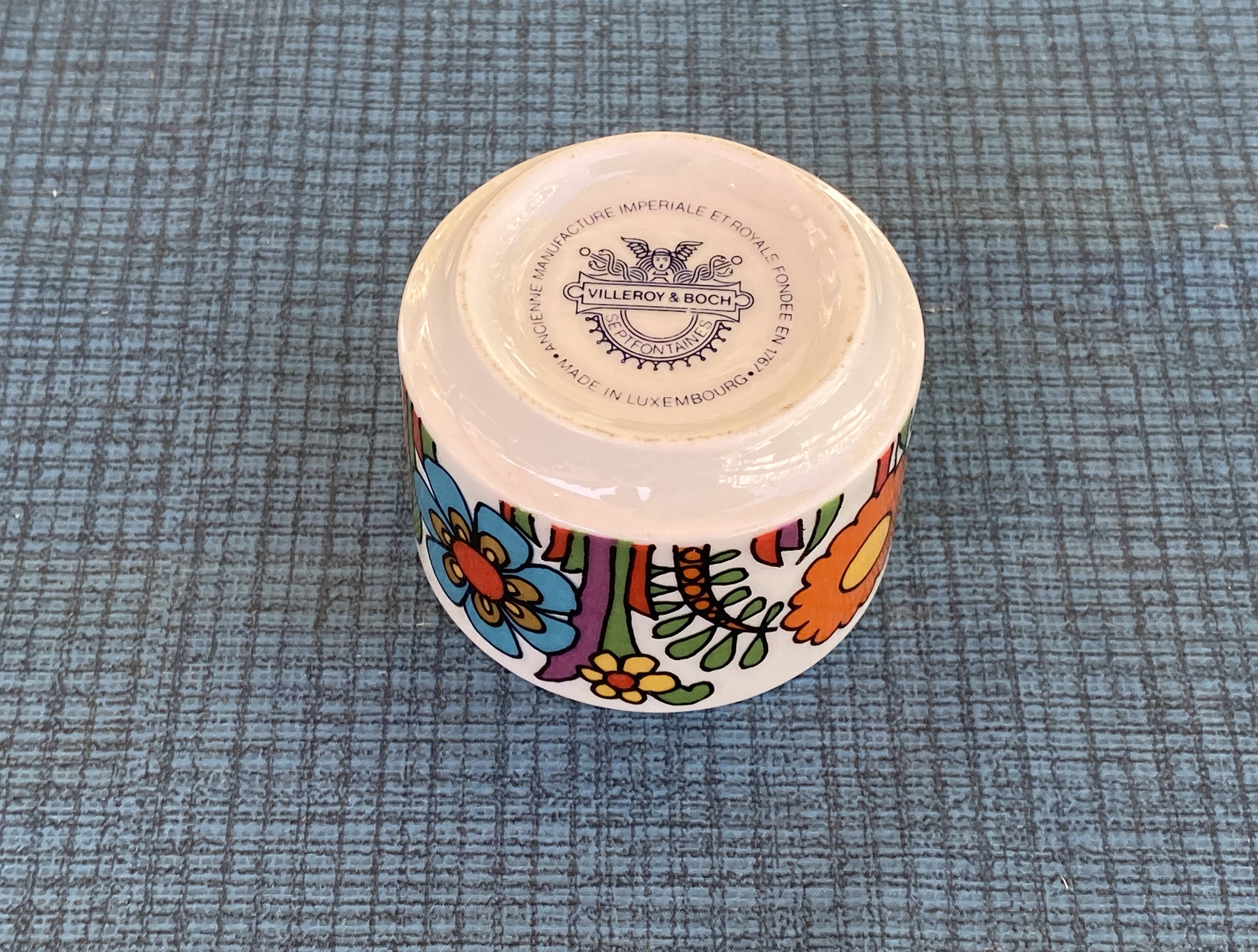 Coquetier porcelaine Villeroy & Boch modèle Acapulco
