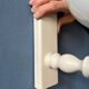 Applique murale vintage en verre opalin