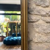 Mirror 228/47cm from the early 20th century, beveled glass.