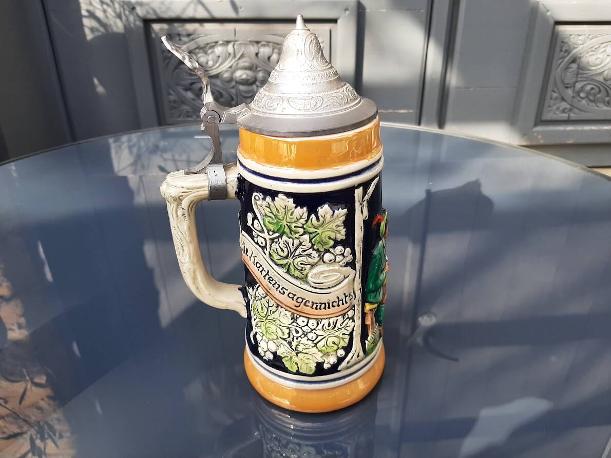 Old German beer mugs