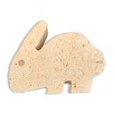 Travertine rabbit sculpture for Fratelli Mannelli, 1970's