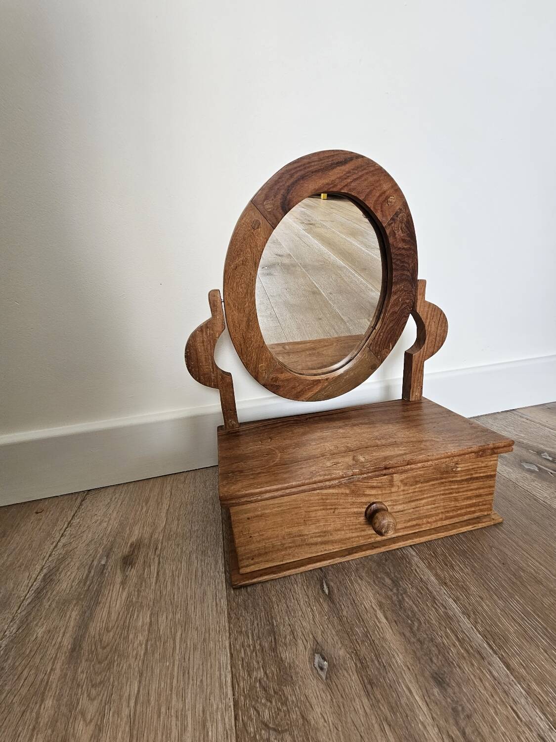 Wooden Swivel Dressing Table Mirror