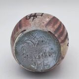 Vase Accolay motifs graphiques