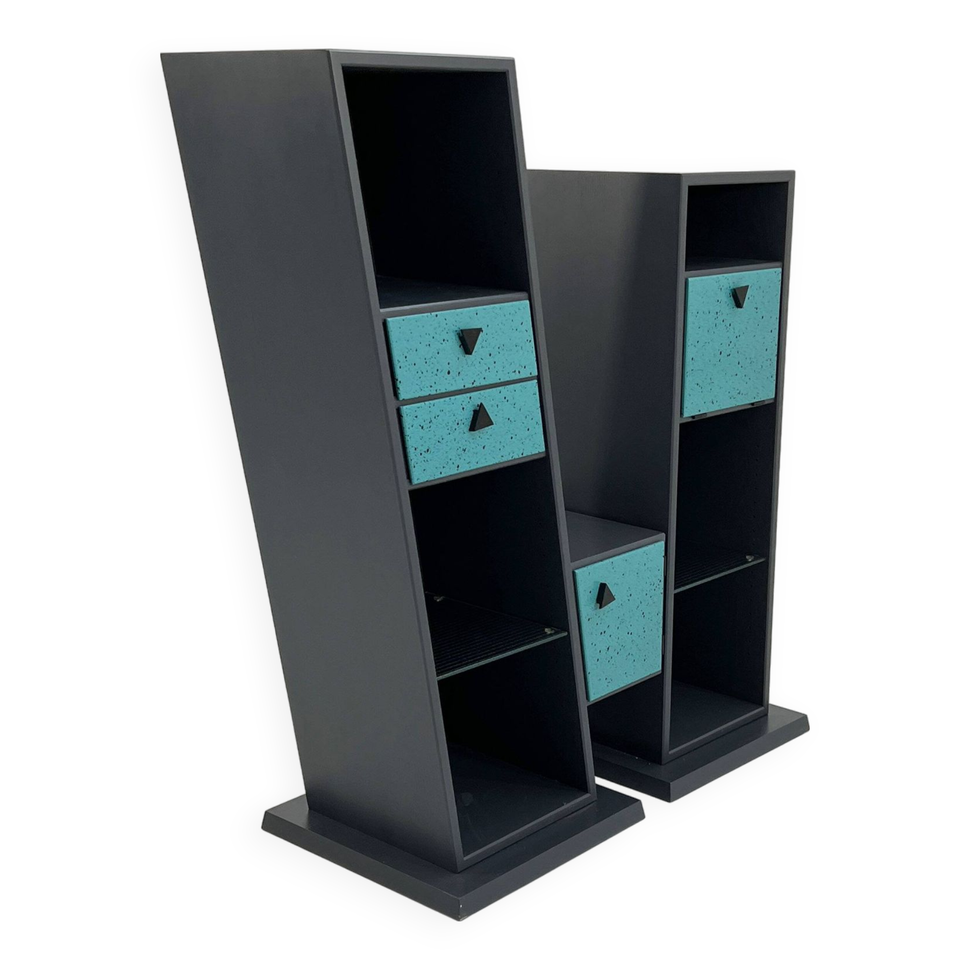 Postmodern freestanding bookcase, 1980s