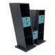 Postmodern freestanding bookcase, 1980s