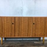 Sideboard - walnut - 50/60 - Scandinavian style - spindle feet
