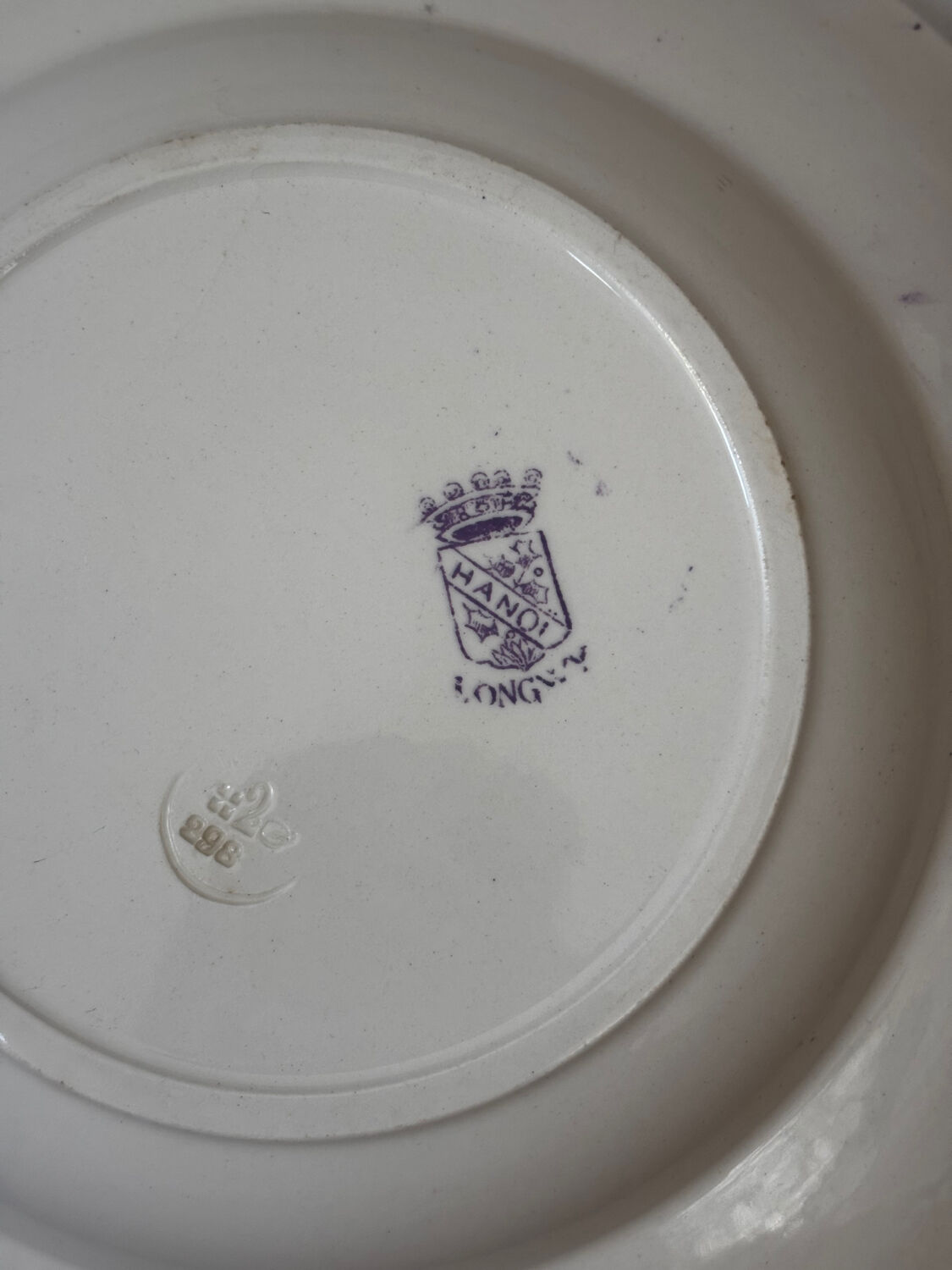 Sublime hollow plate Terre de Fer Longwy Hanoi