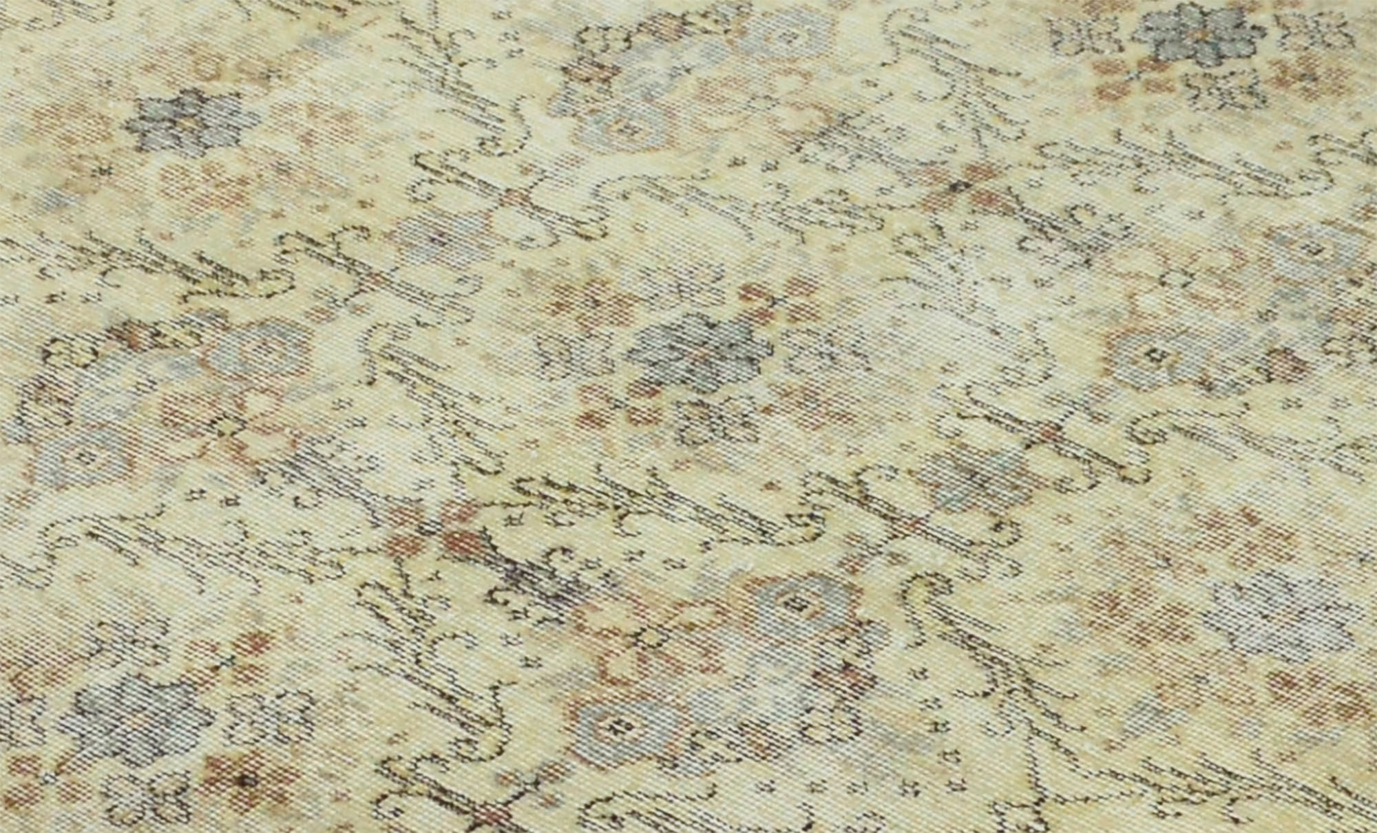 Anatolian handmade vintage rug 210 cm x 115 cm