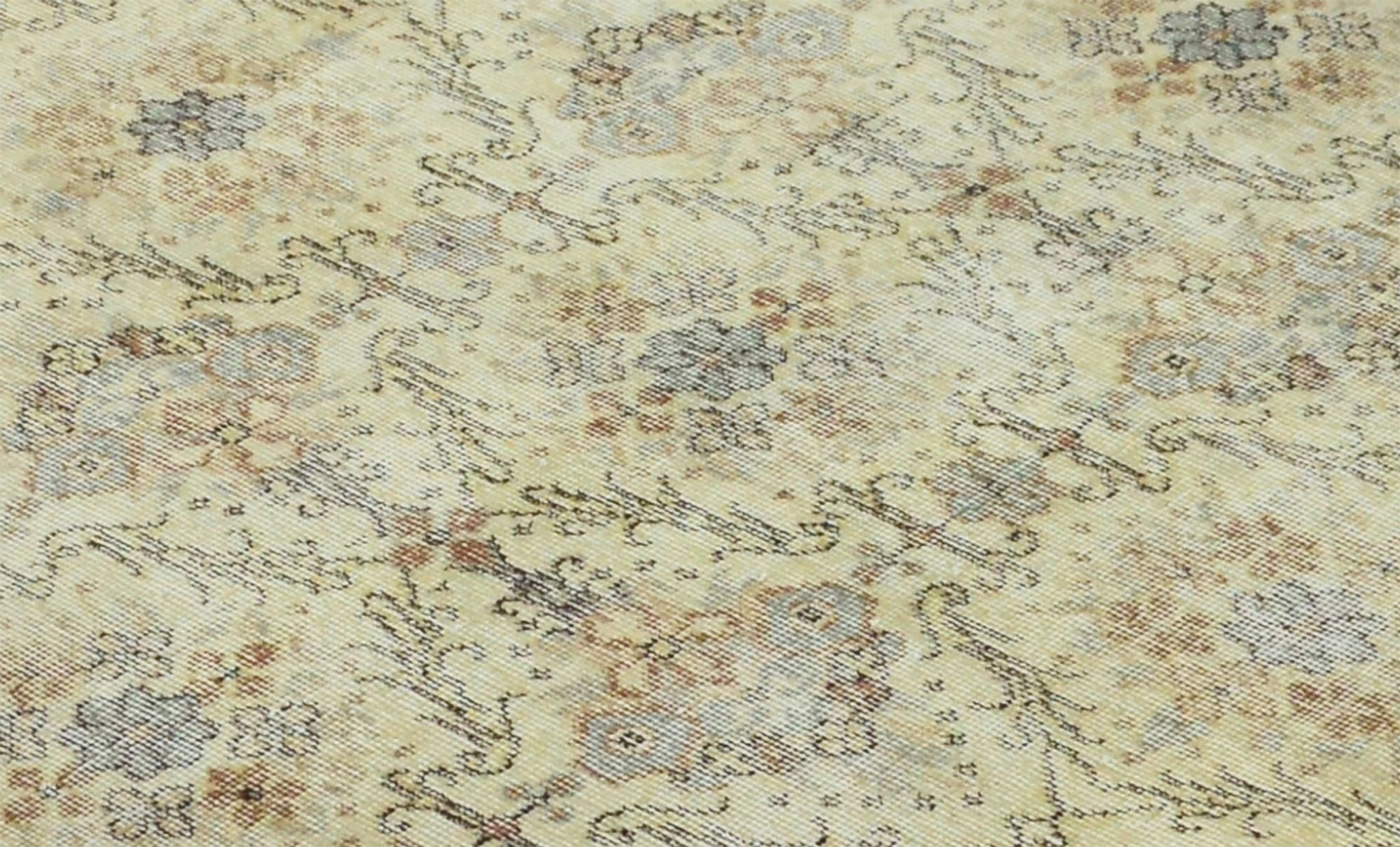 Anatolian handmade vintage rug 210 cm x 115 cm