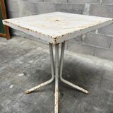 Old bistro table 1960 metal