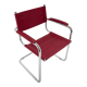 Mid-centrury chrome  tubular chair, 1970's